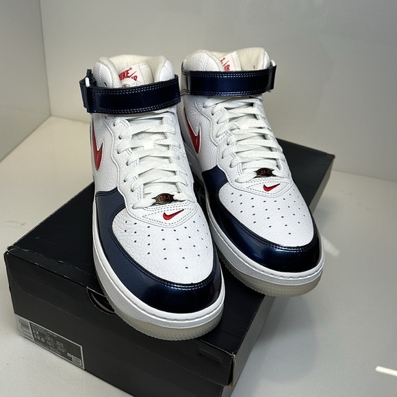 NIKE Air Force 1 MID QS men’s high to sneakers / size 12 - Picture 3 of 13